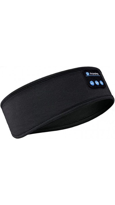 Bandeau de sommeil Bluetooth serre-tête avec haut-parleurs de musique intégrés - Noir