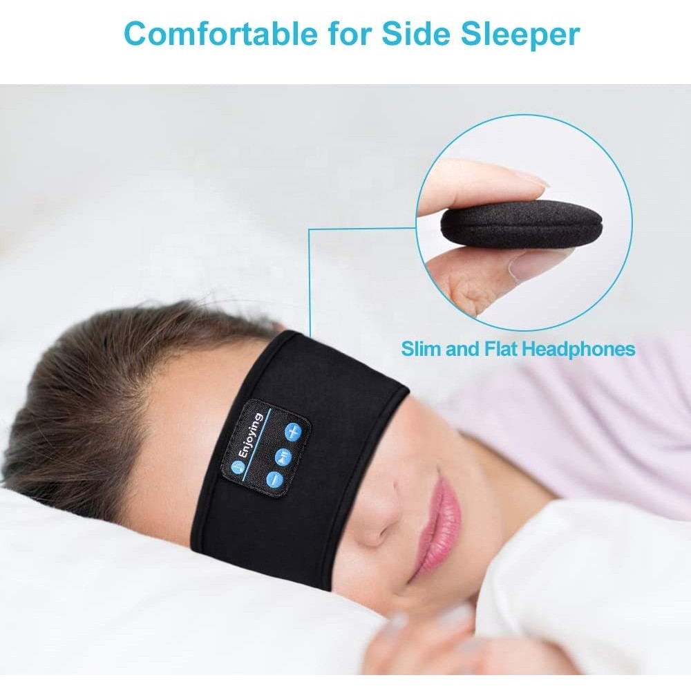 Bandeau de sommeil Bluetooth serre-tête avec haut-parleurs de musique  intégrés - Noir - Acheter sur PhoneLook