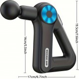 Massage Gun - Pistolet de massage rechargeable grande capacité 9 niveaux d'intensité / 9 têtes de massage