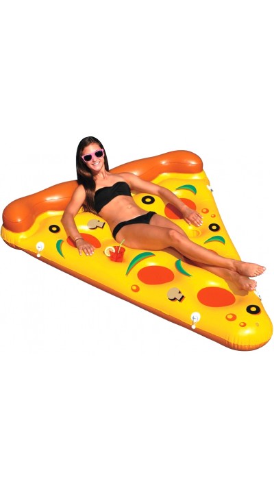 Pizza géant gonflable pour la piscine et l'amusement dans l'eau pour les enfants et les adultes