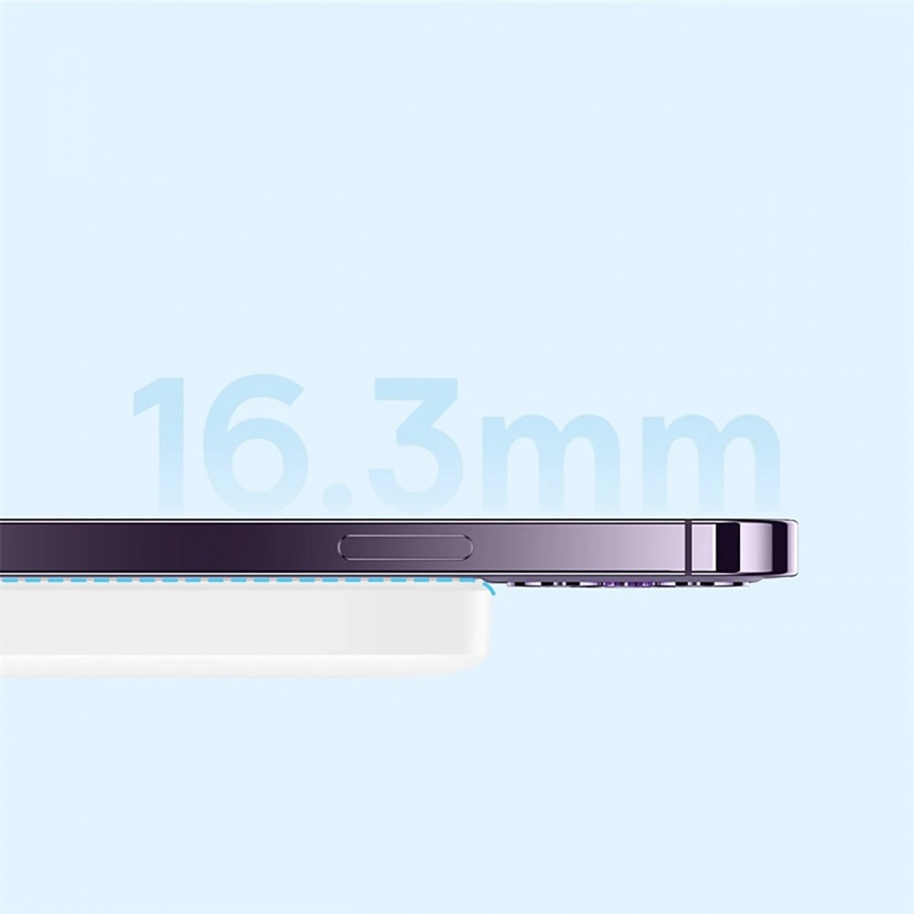 Mini batterie Externe Baseus MagSafe 6000mAh 20W avec Câble USB-C Power Bank - Blanc
