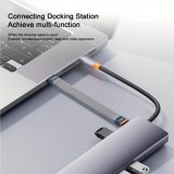 Mini câble plat USB-C PD 240W USB4 40 Gbps 8K@60 Hz compatible Thunderbolt - Gris