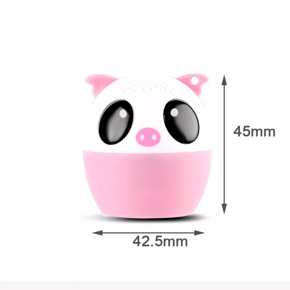 Mini enceinte speaker portable légère avec Bluetooth sans fil en forme d’animal - Panda