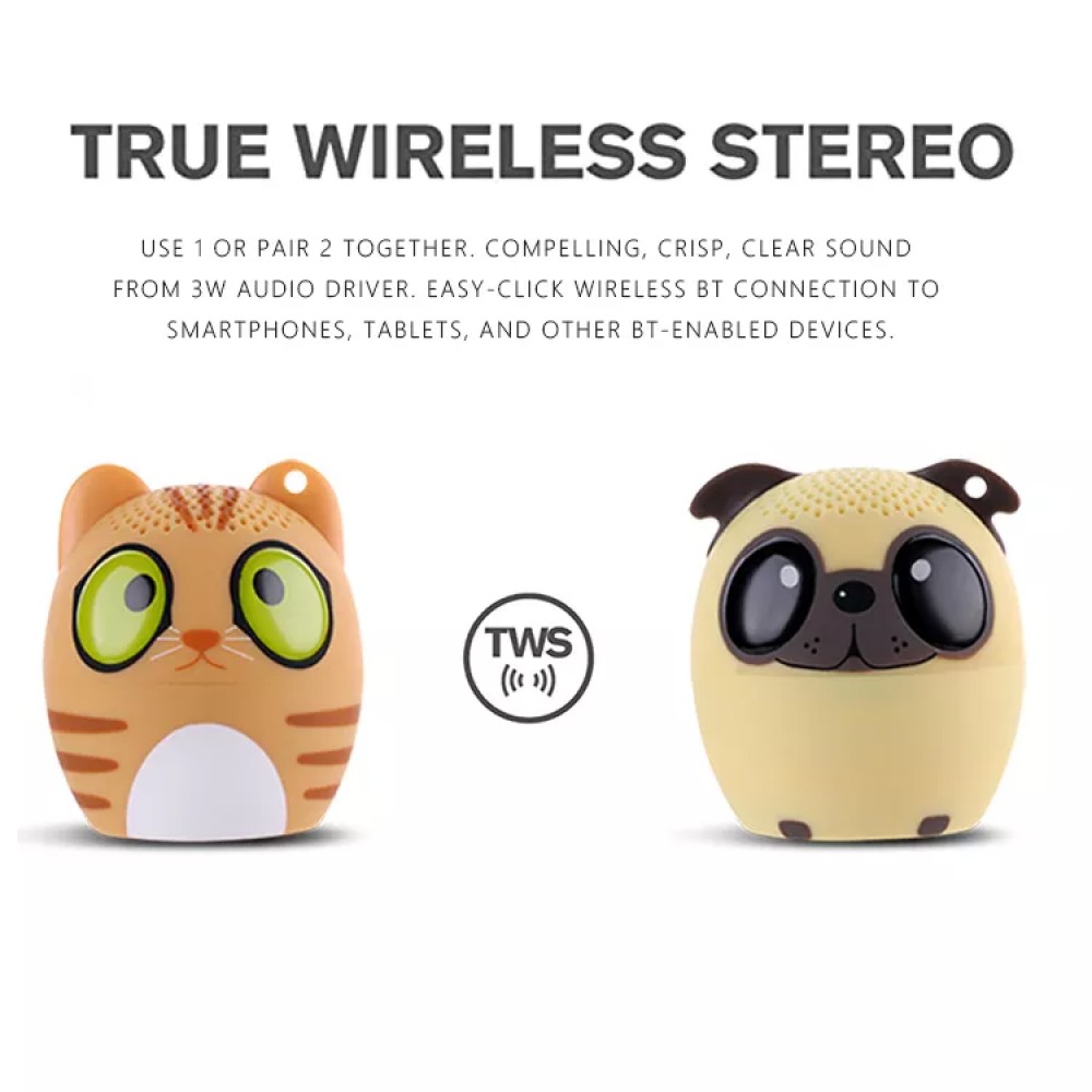 Mini enceinte speaker portable légère avec Bluetooth sans fil en forme d’animal - Panda