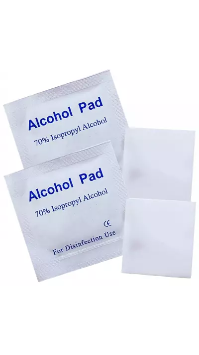 Pack de 2 mini lingettes désinfectantes / Smartphone / écran / mains - 75% Alc.