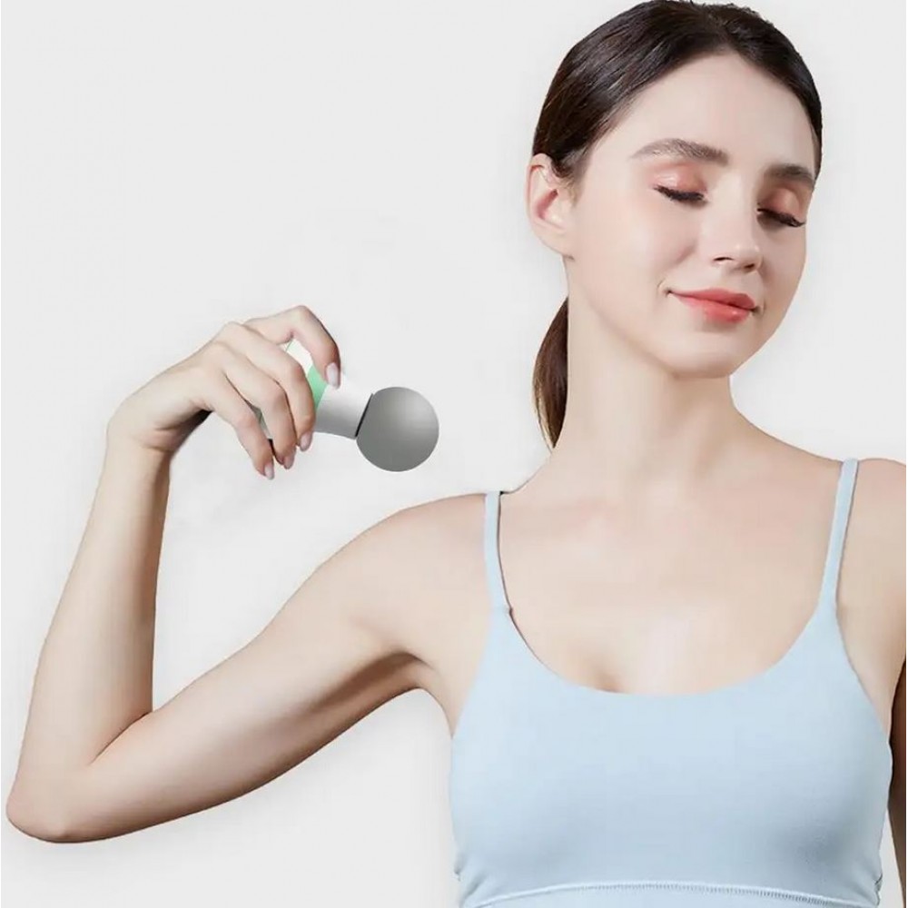 Mini masseur électronique musculaire yoga / fitness / sport - Blanc/vert