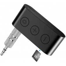 Mini récepteur audio Bluetooth 5.0 BR03 avec slot pour carte TF et prise AUX 3,5 mm pour voiture