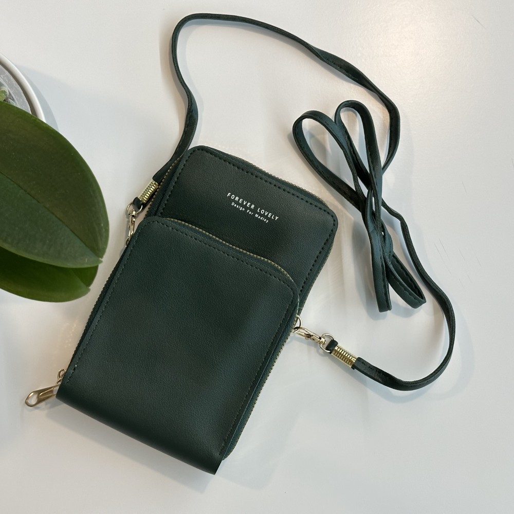 Mini sac à main élégant pochette universelle pour smartphone - Beige