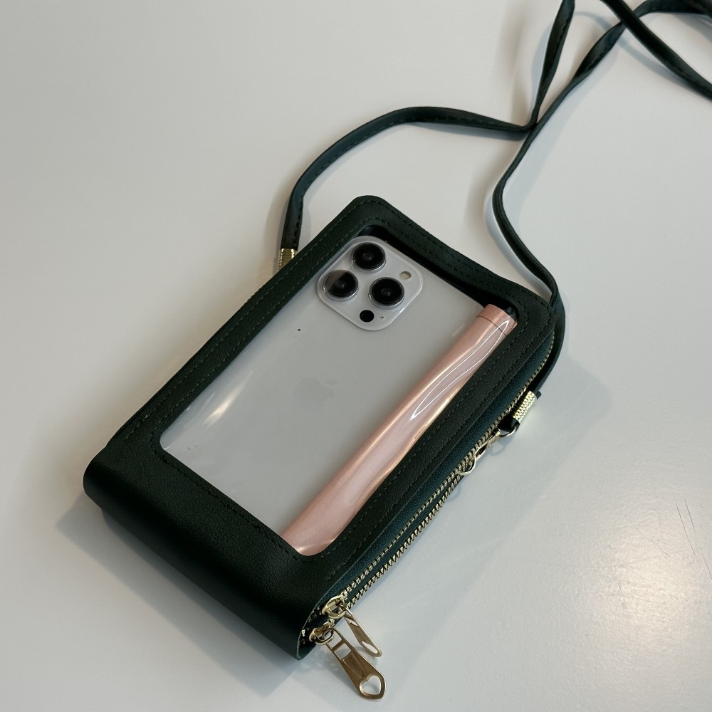 Mini sac à main élégant pochette universelle pour smartphone - Beige
