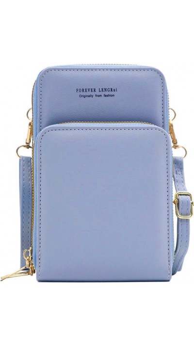 Mini sac à main élégant pochette universelle pour smartphone - Bleu clair