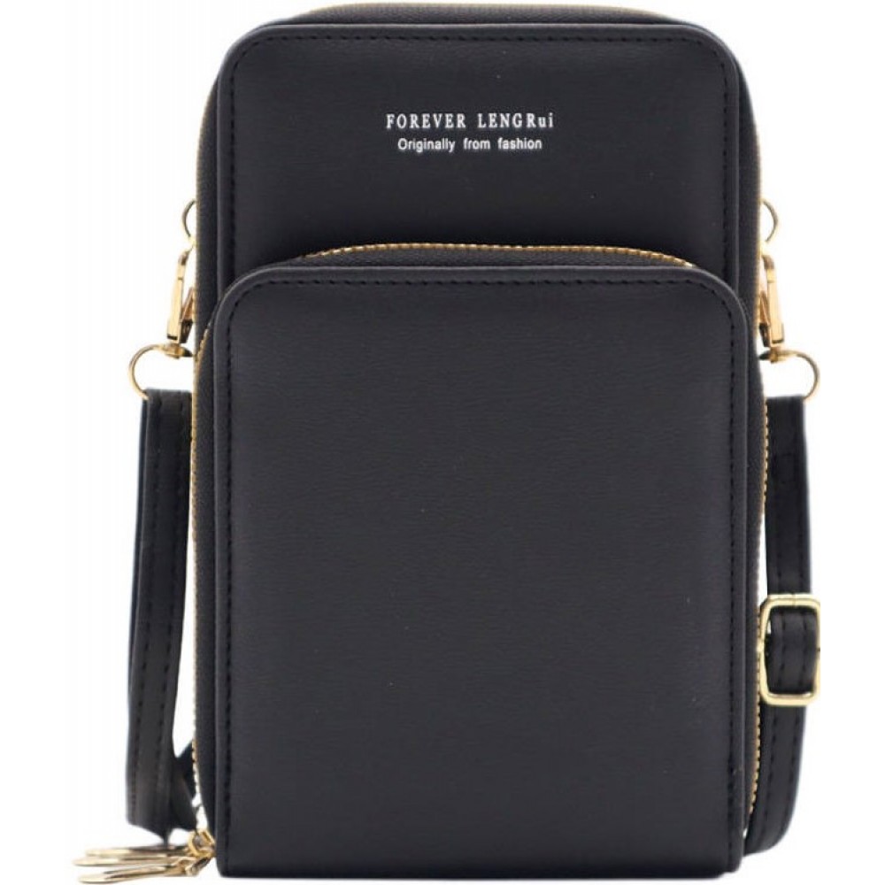 Mini elegante Handtasche universal Transporttüte für Smartphone - Schwarz