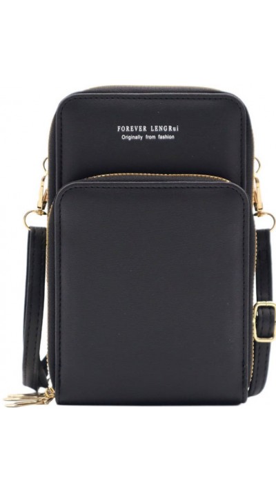 Mini sac à main élégant pochette universelle pour smartphone - Noir
