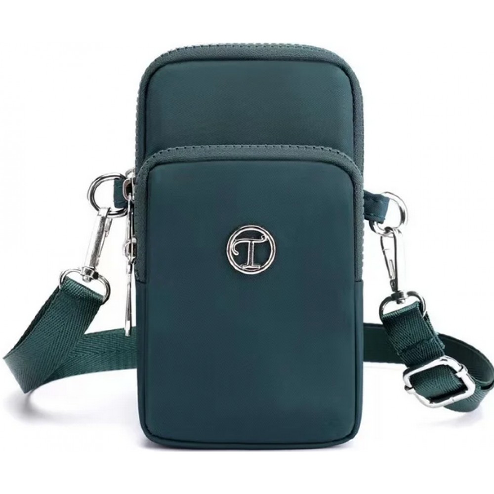 Mini sac bandouli re ultra l ger 3 poches avec fermeture clair et