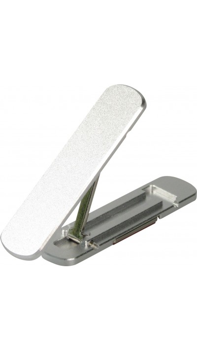 Mini support pliable pour smartphone et tablette en aluminium - Argent