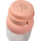 Tragbarer Akku-Mixer grosse Kapazität 1L Smoothie Maker tragbar mit Schlaufe - Rosa