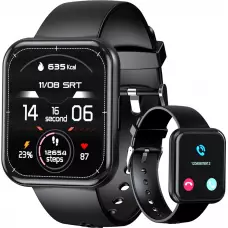 Choetech WT001 Smartwatch Bluetooth 5.0 IP67 wasserdicht - Multifunktionale Sportuhr mit Anrufbeantwortung - Schwarz