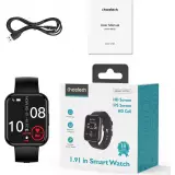 Choetech WT001 Smartwatch Bluetooth 5.0 IP67 wasserdicht - Multifunktionale Sportuhr mit Anrufbeantwortung - Schwarz