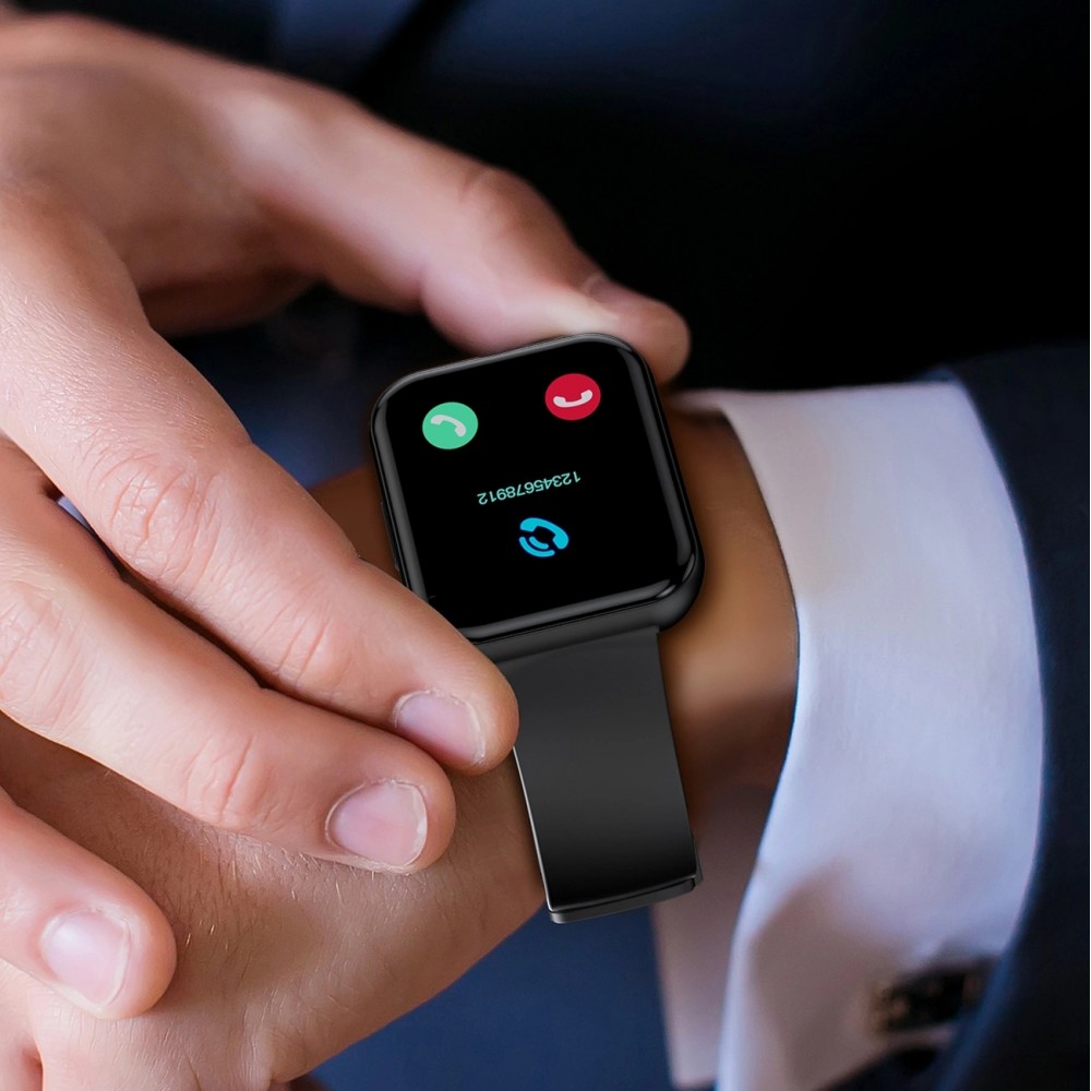 Montre connectée smartwatch Choetech WT001 Bluetooth 5.0 étanche IP67 (fonction de réponse aux appels, modes sport multiples) - Noir