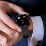 Choetech WT001 Smartwatch Bluetooth 5.0 IP67 wasserdicht - Multifunktionale Sportuhr mit Anrufbeantwortung - Schwarz