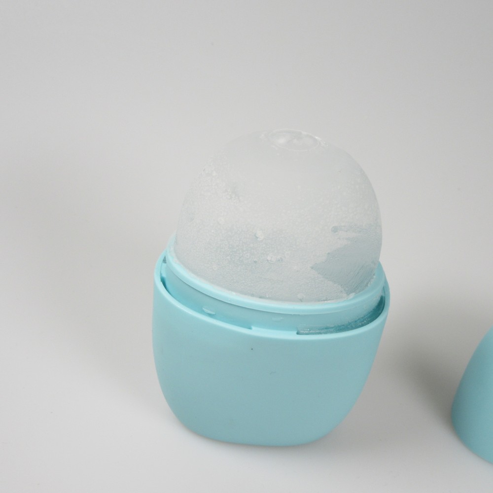 Ice face roller cryothérapie en silicone pour massage anti-âge et fatigue - Bleu clair
