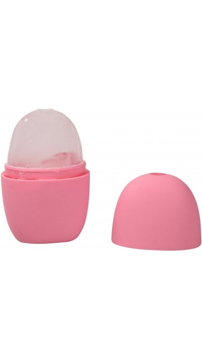 Ice face roller cryothérapie en silicone pour massage anti-âge et fatigue - Rose