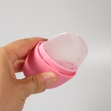Ice Face Roller Kryotherapie aus Silikon für Anti-Aging- und Ermüdungsmassage - Rosa