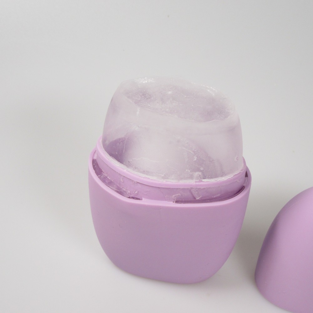 Ice face roller cryothérapie en silicone pour massage anti-âge et fatigue - Violet
