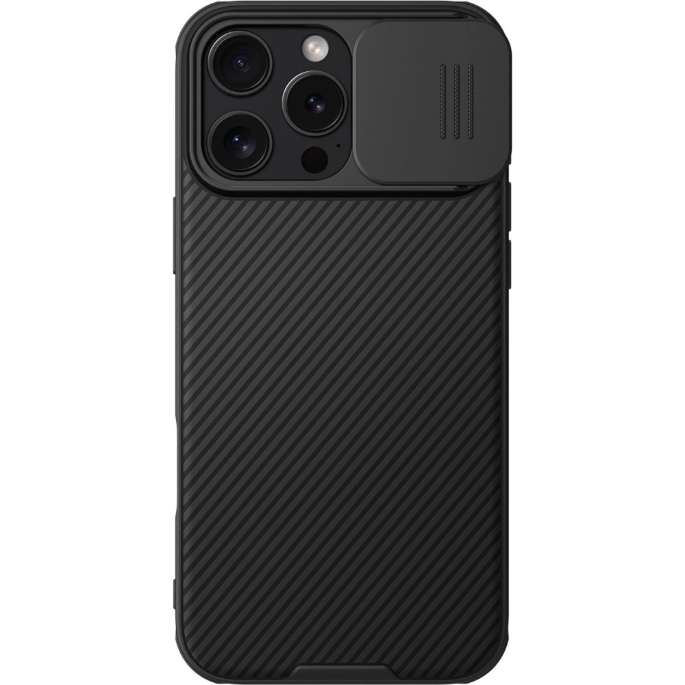 Coque iPhone 16 Pro - Nillkin CamShield Pro Magnetic Case avec MagSafe - Noir