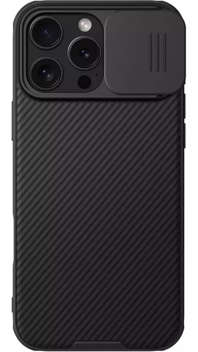Coque iPhone 16 Pro - Nillkin CamShield Pro Magnetic Case avec MagSafe - Noir