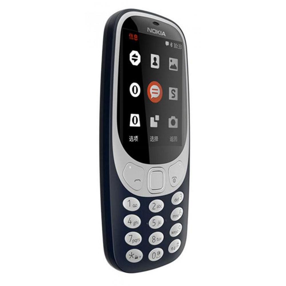 Nokia 3310 - 2G (T1030) - Téléphone portable néo-rétro - Bleu