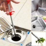 Outil de nettoyage de drain avec grappin flexible pour évier et élimination des bouchons (160 cm)