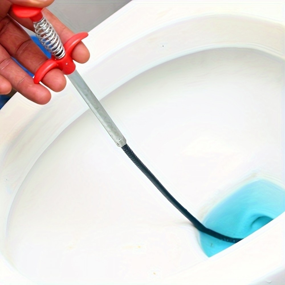 Outil de nettoyage de drain avec grappin flexible pour évier et élimination des bouchons (160 cm)