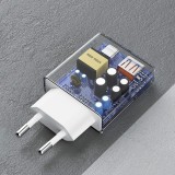 Pack chargeur mural 30W USB-A / USB-C GaN Dudao A30EUT avec câble USB-C vers USB-C - Blanc