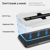 Pack de 2 vitres de protection Spigen Glas.tR EZ Fit avec système d'installation facile - iPhone 13 / 13 Pro / 14 / 16e