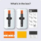 Pack de 2 vitres de protection Spigen Glas.tR EZ Fit avec système d'installation facile - iPhone 13 / 13 Pro / 14 / 16e