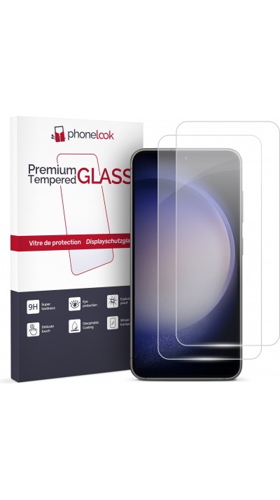 Pack de 2 vitres de protection d'écran en verre trempé - Galaxy S23