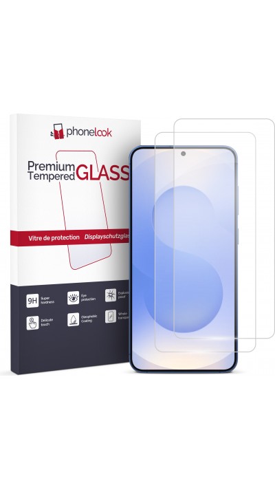 Pack de 2 vitres de protection d'écran en verre trempé - Galaxy S25+