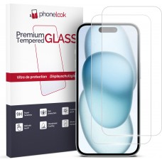 2er Set Panzer Glas Displayschutzfolie - iPhone 15 Pro