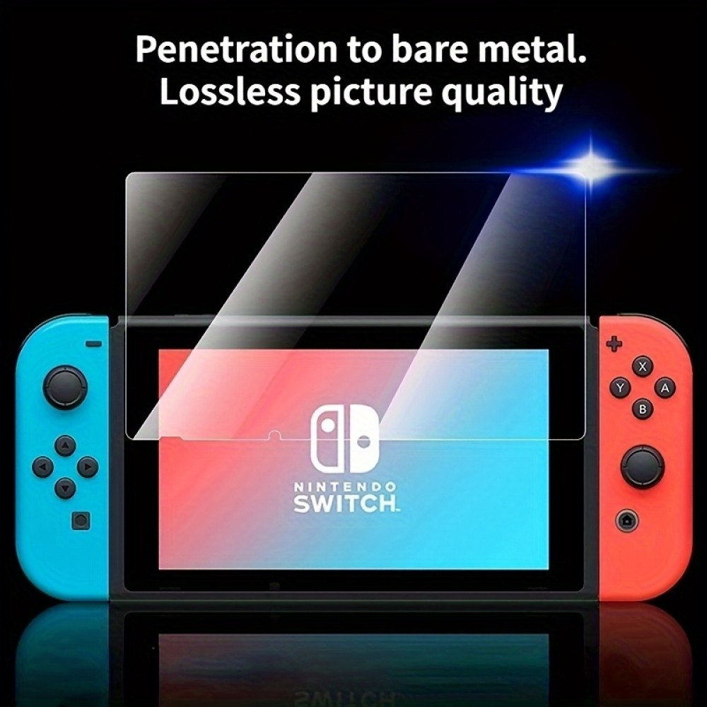 Pack de 2 vitres de protection d'écran en verre trempé pour Nintendo Switch 1