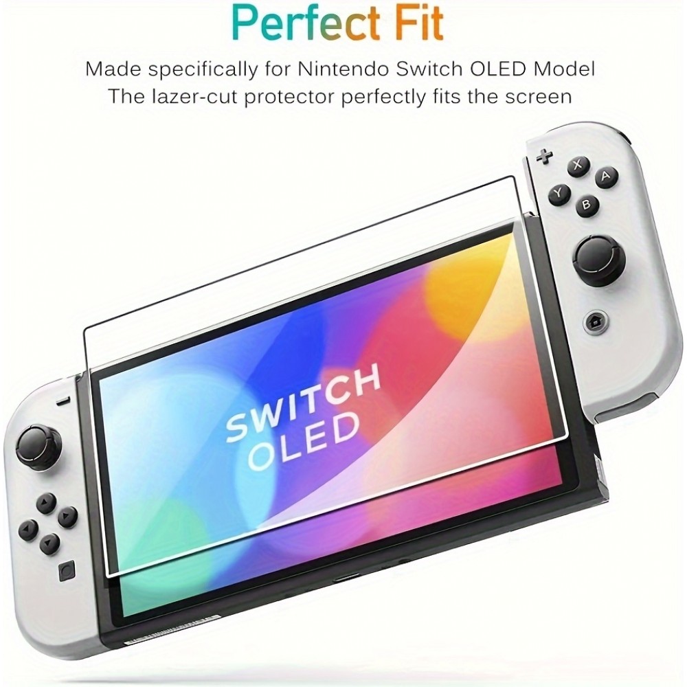 Pack de 2 vitres de protection d'écran en verre trempé pour Nintendo Switch 1