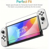 Pack de 2 vitres de protection d'écran en verre trempé pour Nintendo Switch 1