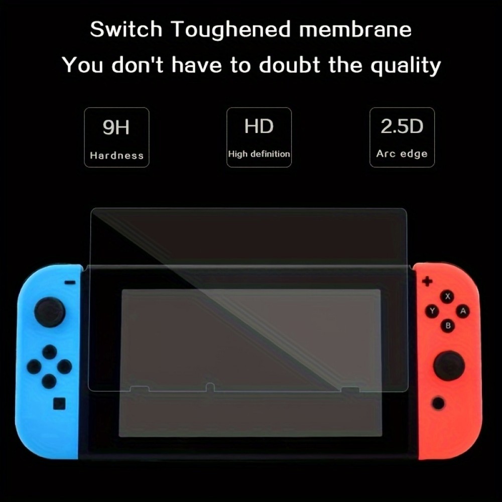 Pack de 2 vitres de protection d'écran en verre trempé pour Nintendo Switch 1