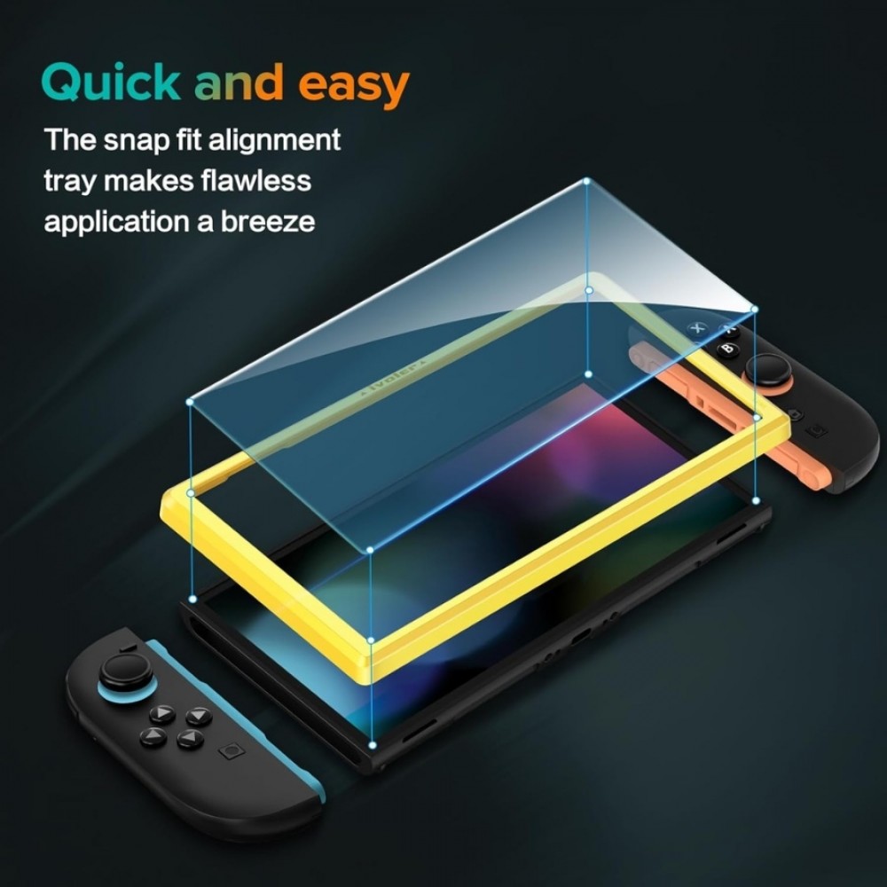 Pack de 2 vitres de protection d'écran en verre trempé pour Nintendo Switch 2