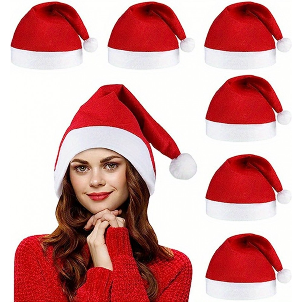 Pack de 3 bonnets de Noël pour fêtes et décorations de Noël
