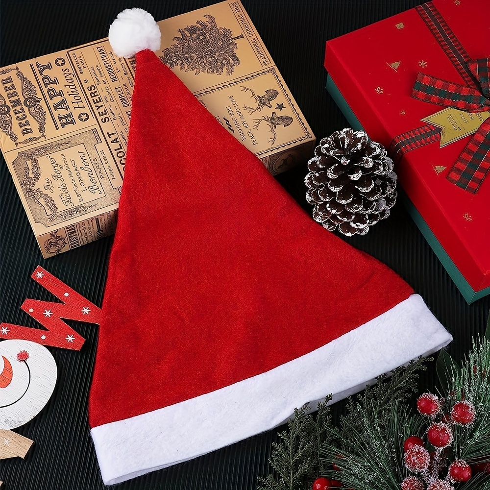 Pack de 3 bonnets de Noël pour fêtes et décorations de Noël