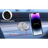 MagSafe 360° Rotierender Silikon-Magnetpatch mit Saugnapf für Handyhalterung - Schwarz