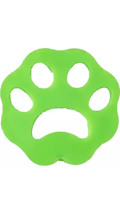 Patte adhésive enlève poils d'animaux - Vert