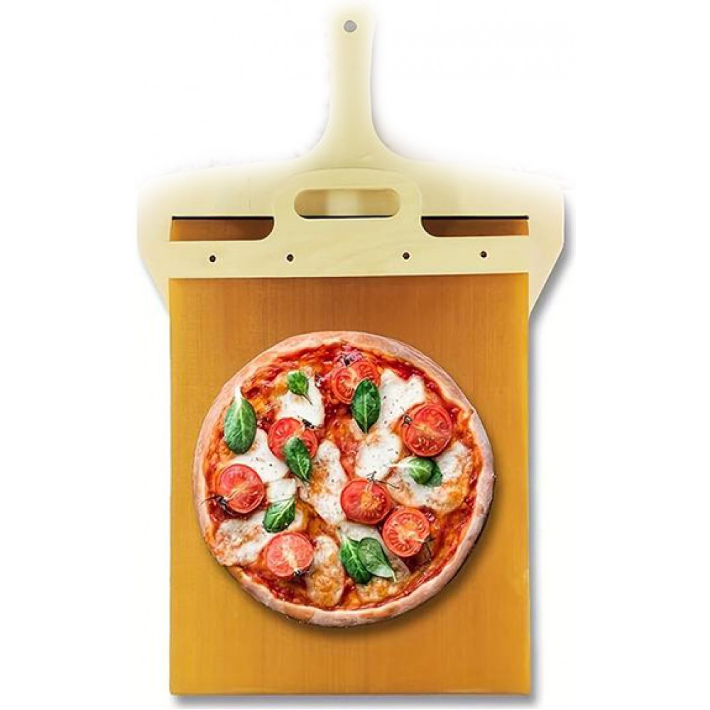 Pelle à pizza coulissante - spatule avec poignée pour la cuisine - idéal pour pâte à pizza & à gâteau