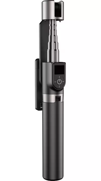 Perche &agrave; selfie t&eacute;lescopique avec tr&eacute;pied Dudao F18B pour smartphone et appareil photo - Noir