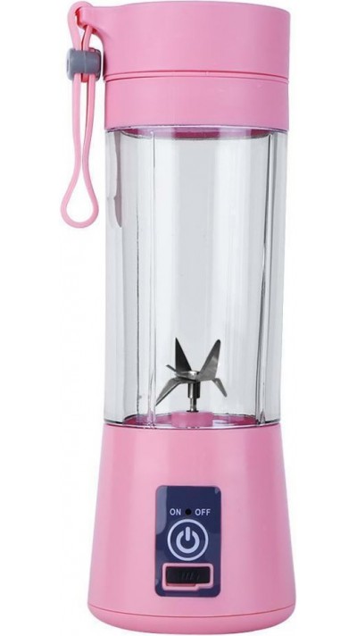 Petit blender portable / mixeur pour smoothies et shakes protéinés (380ml) - Rose